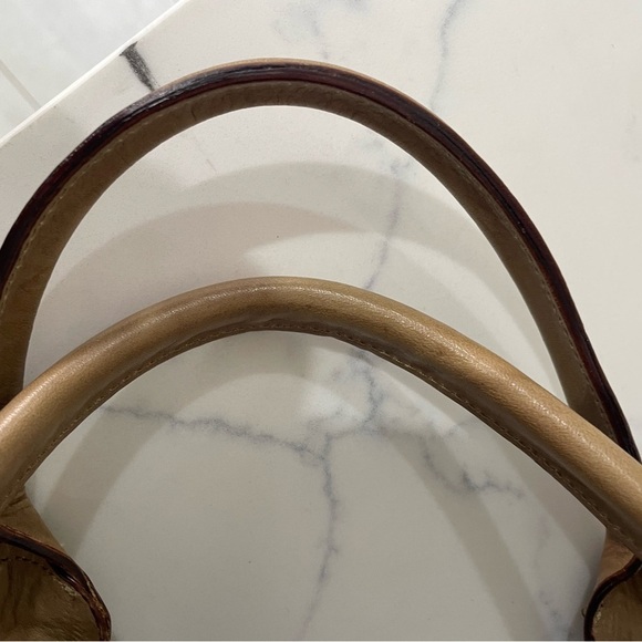 FALOR NWOT Genuine Leather Made in Italy, soft Brown Fawn color, cool details - Picture 10 of 12